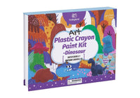 Plastic Crayon Paint Kit - Dinosaur
