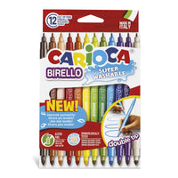 Carioca Birello Superwashable Double Tip Pens - Set of 12