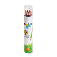 Carioca Tita Papertube Colored Pencils with a sharpener – Set of 12