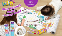 Giant Coloring Poster Kit - Animal World