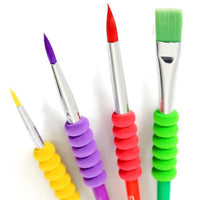 Painting Brush Set Of 4 Pcs 19.5cm With Eva Handle