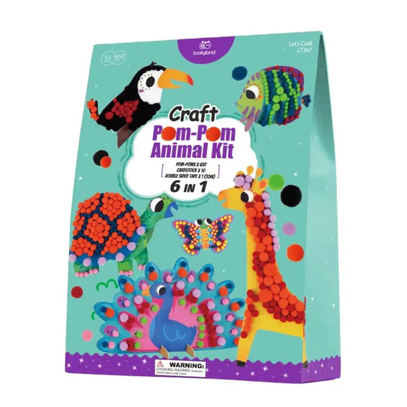 Pom-Pom Animal sticker Kit