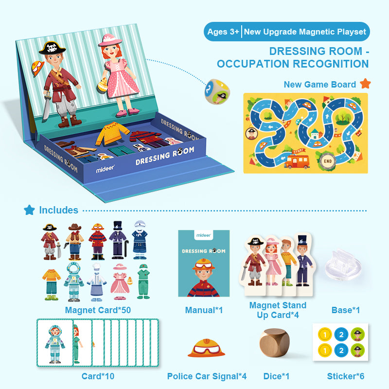 MIDEER Magnets Playset-Dressing Room