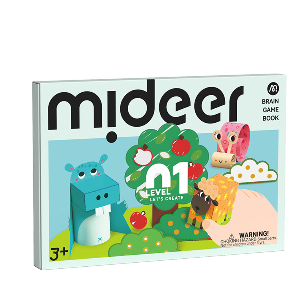 MIDEER Crafts Kit (Level Up Brain Gamebook - Let's Create