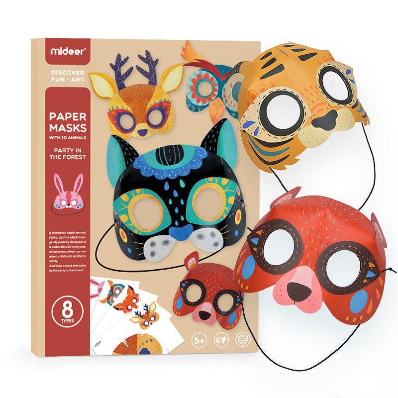 MIDEER Paper Masks - Party in the Forest