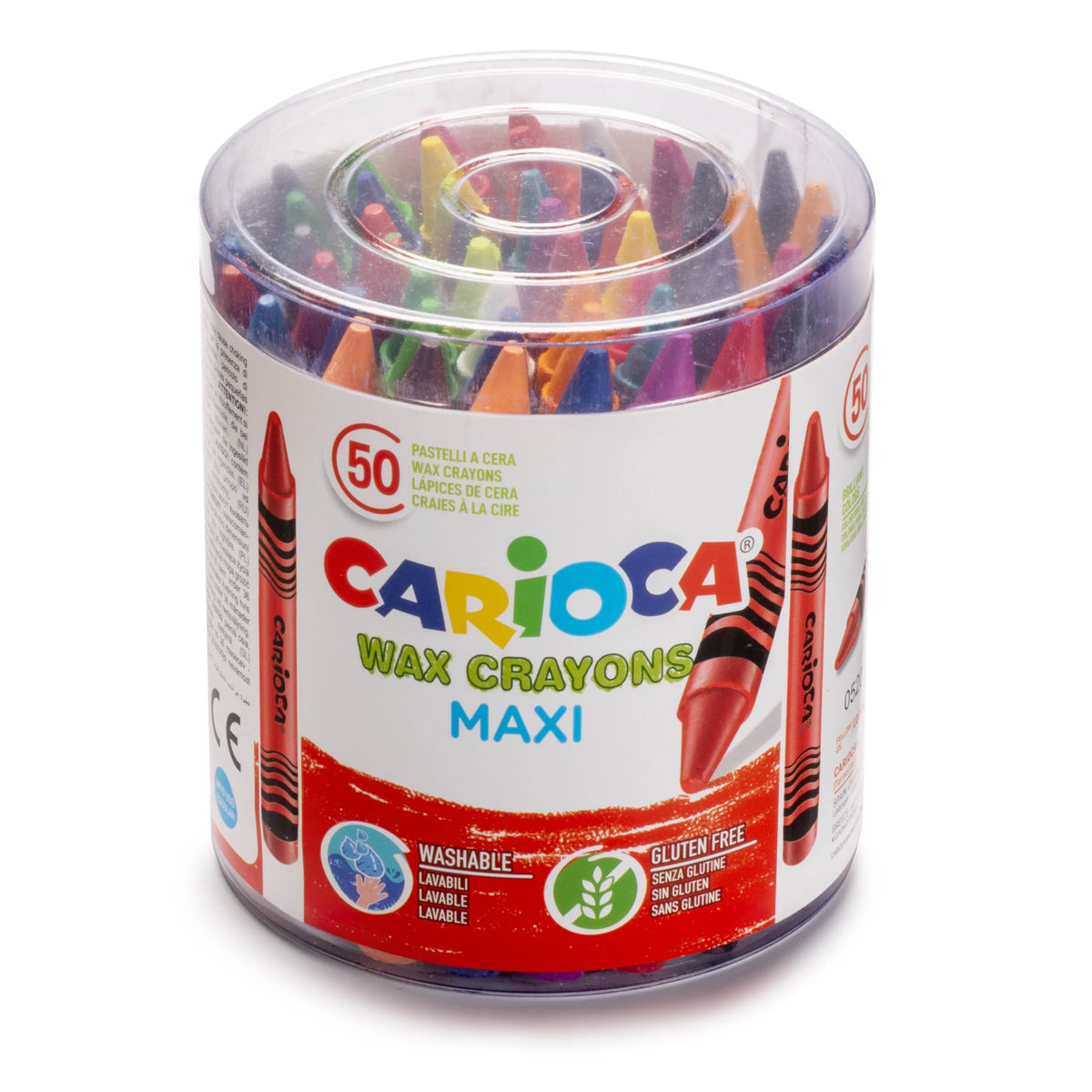 Carioca Maxi Wax Crayons-Set of 50