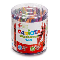 Carioca Maxi Wax Crayons-Set of 50