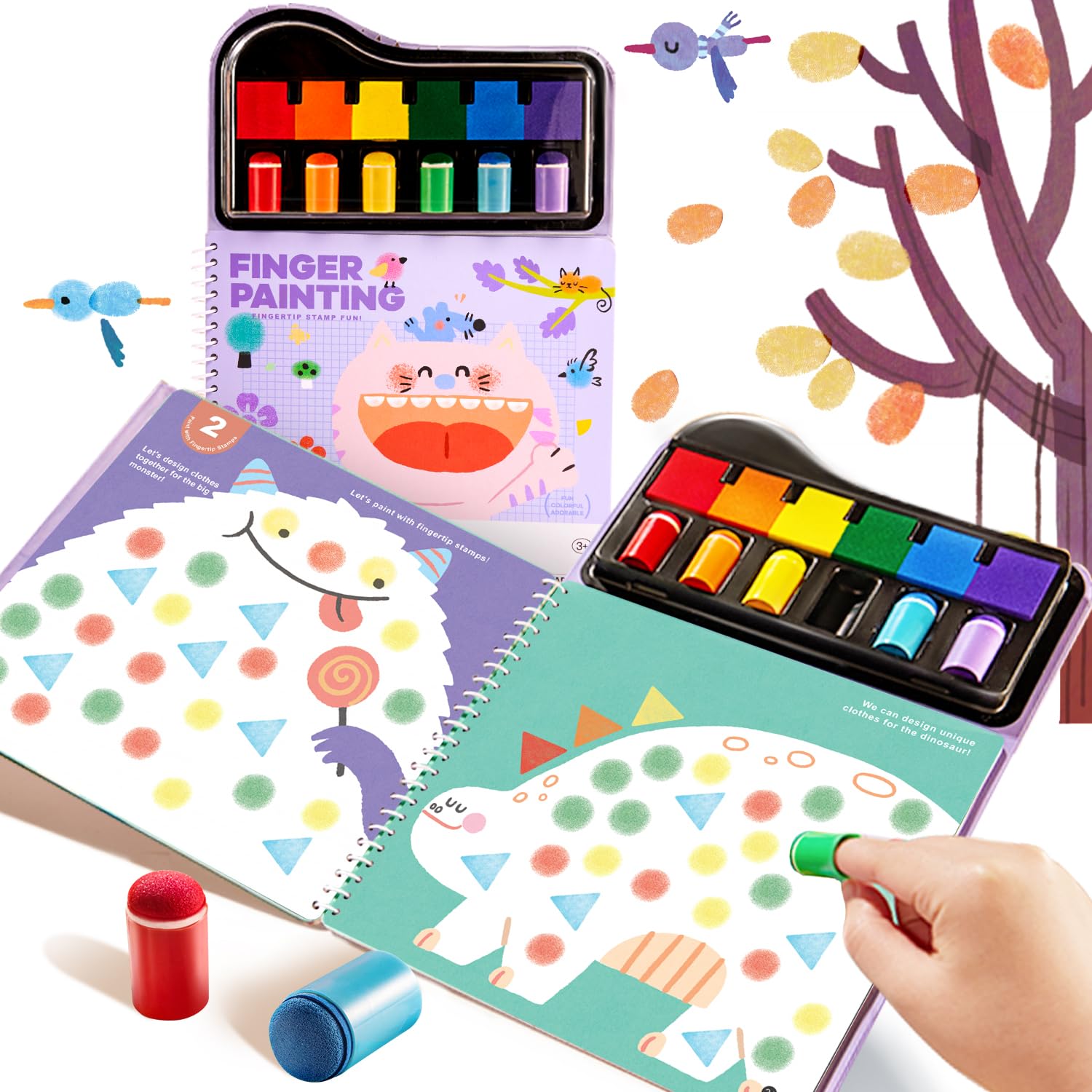 JARMELO Fingerpainting Stamp Fun
