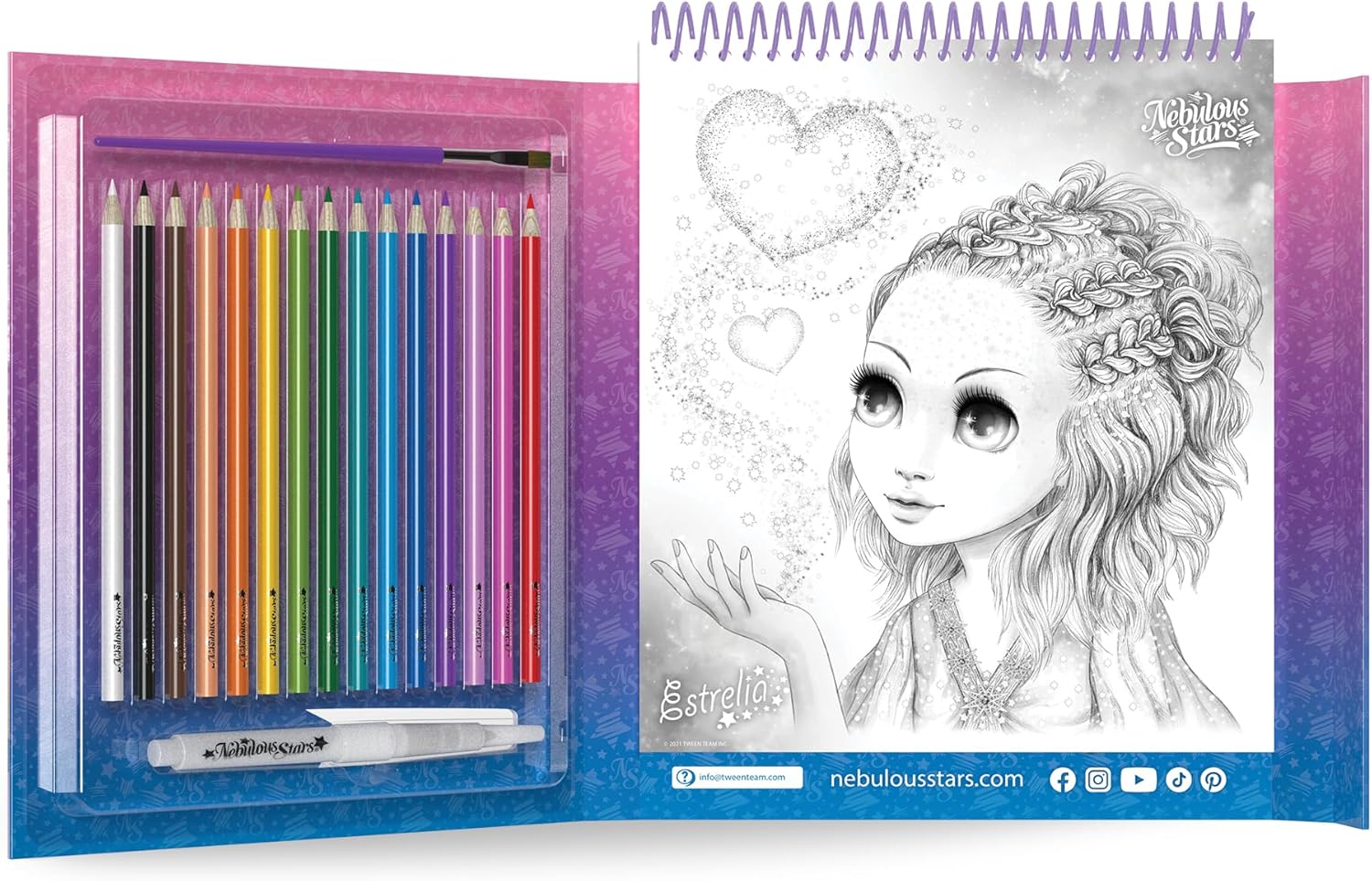 (NEBULOUS STARS) Watercoloring Book Set
