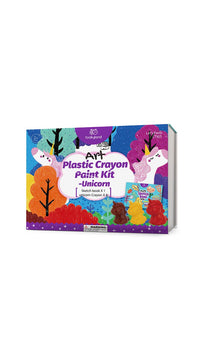 Plastic Crayon Paint Kit- Unicorn