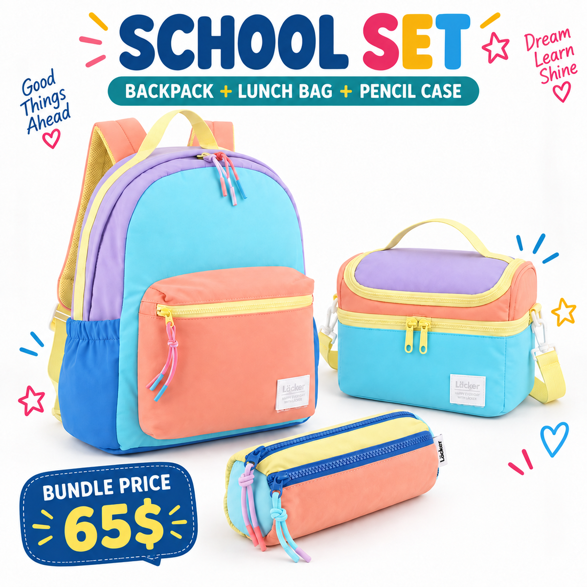 LOCKER School Set – Summer Sky