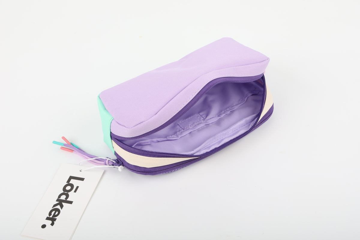 LOCKER Mesh Pencil Case - Lavender & Mint