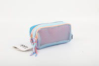 LOCKER Mesh Pencil Case - Ocean Blue & Peach