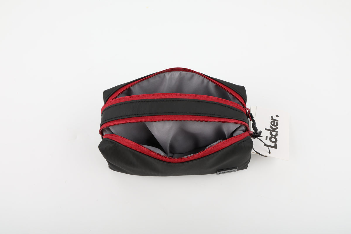 LOCKER Black & Red Pencil Case