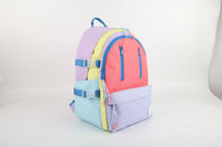LOCKER Multi-Zip Backpack- Pink & Lavender