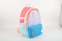 LOCKER Multi-Zip Backpack-  Lavender & Blue