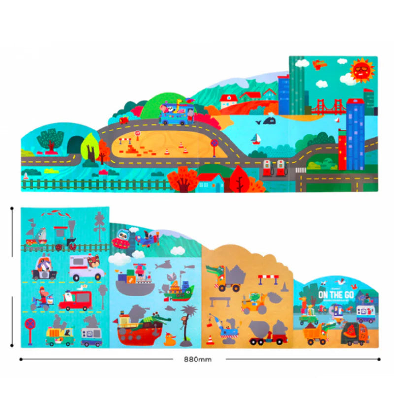 JARMELO Reusable Sticker Play Set