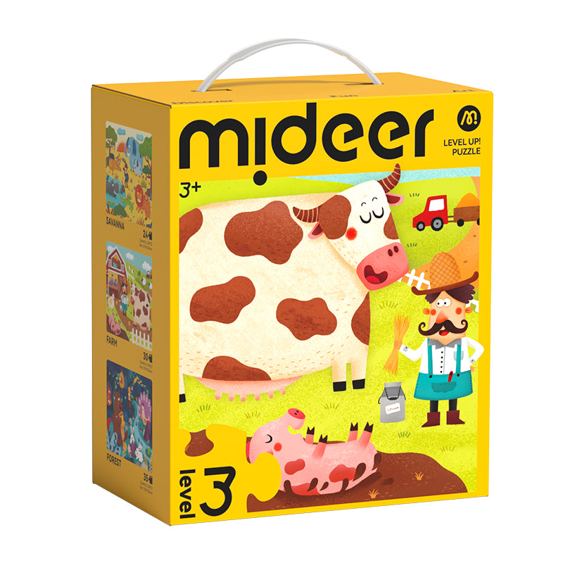 MIDEER Level Up! Puzzle (3 in 1) - Level 3 - Natural Scenery