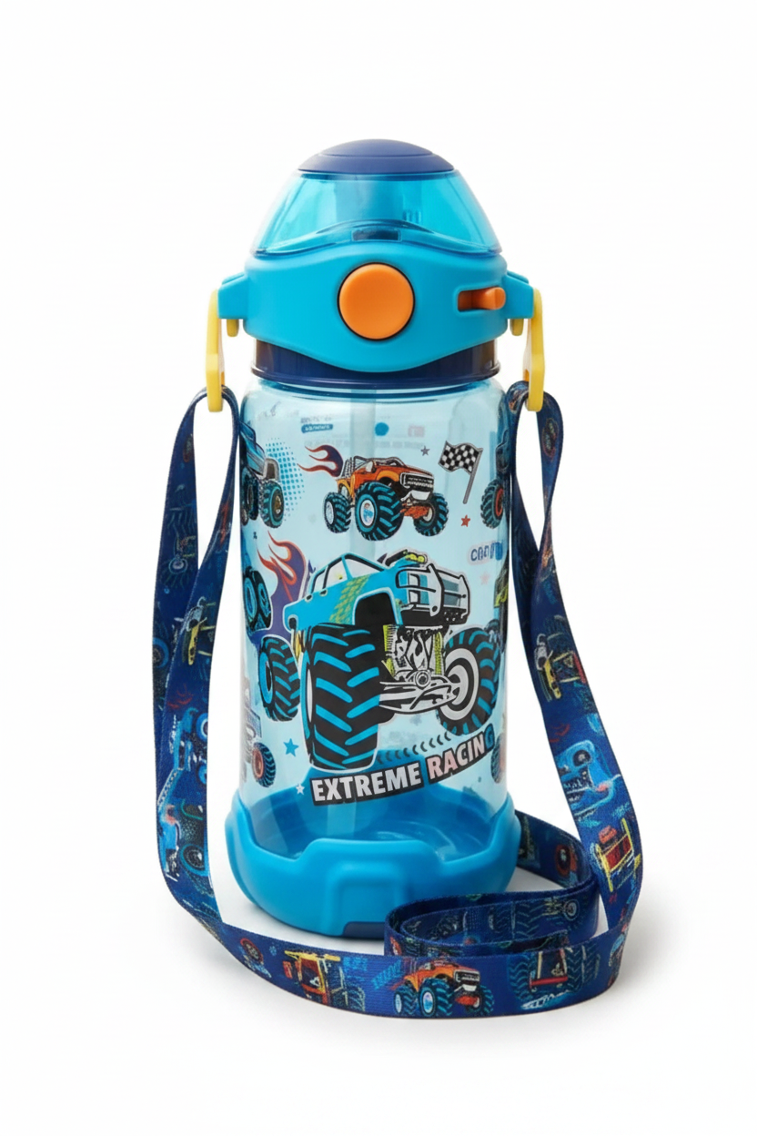VEST Extreme Racing Kids Water Bottle with Straw 650ml – BPA Free