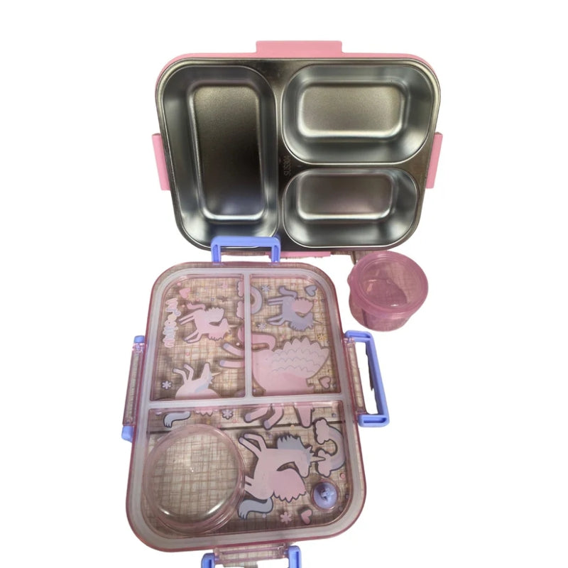 VEST Stainless Steel Lunch Box with Sauce Container - Unicorn