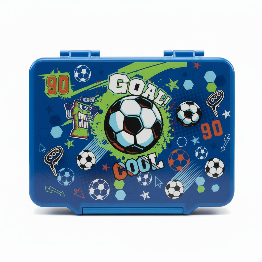 VEST Football Bento Lunch Box front view - football soccer design