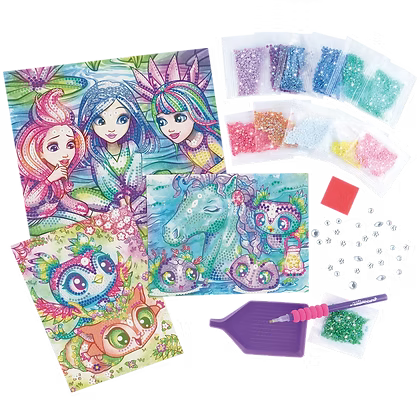 (NEBULOUS STARS) - Dazzle-by-Number Rainbow