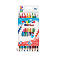Carioca Triangular Bicolor Pencils – Set of 12