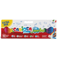 Carioca Jumbo Superwashable Box Maxi Tip Pens -Set of  40