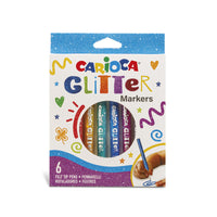 Carioca Glitter Markers – Set of 6