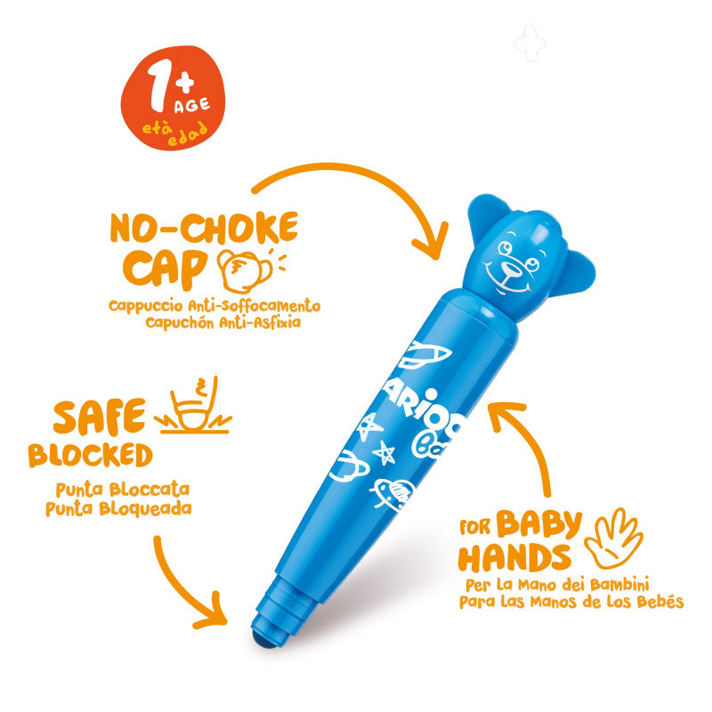 Carioca Baby Teddy Markers 1+ Set of 6