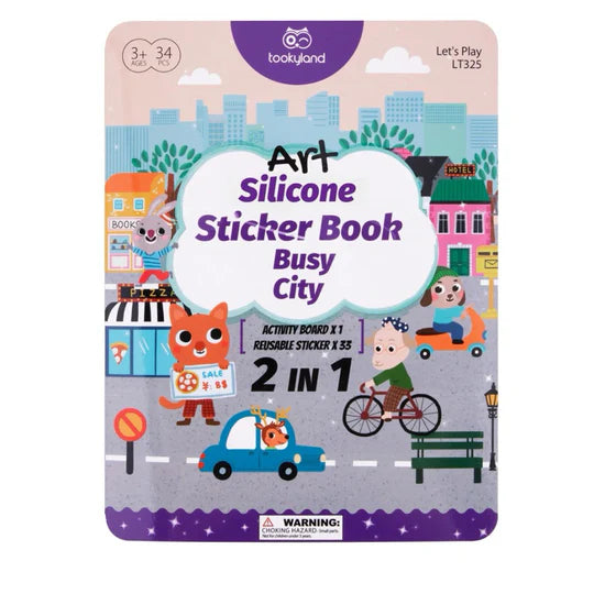 TOOKYLAND Silicone Sticker Book