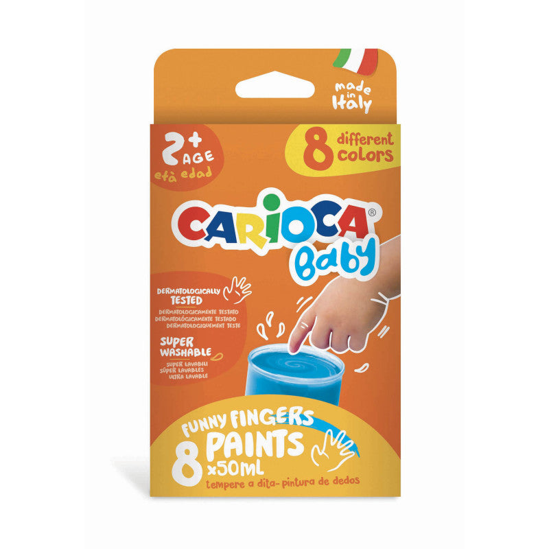 Carioca Baby Funny Fingers Paints 8x50ml