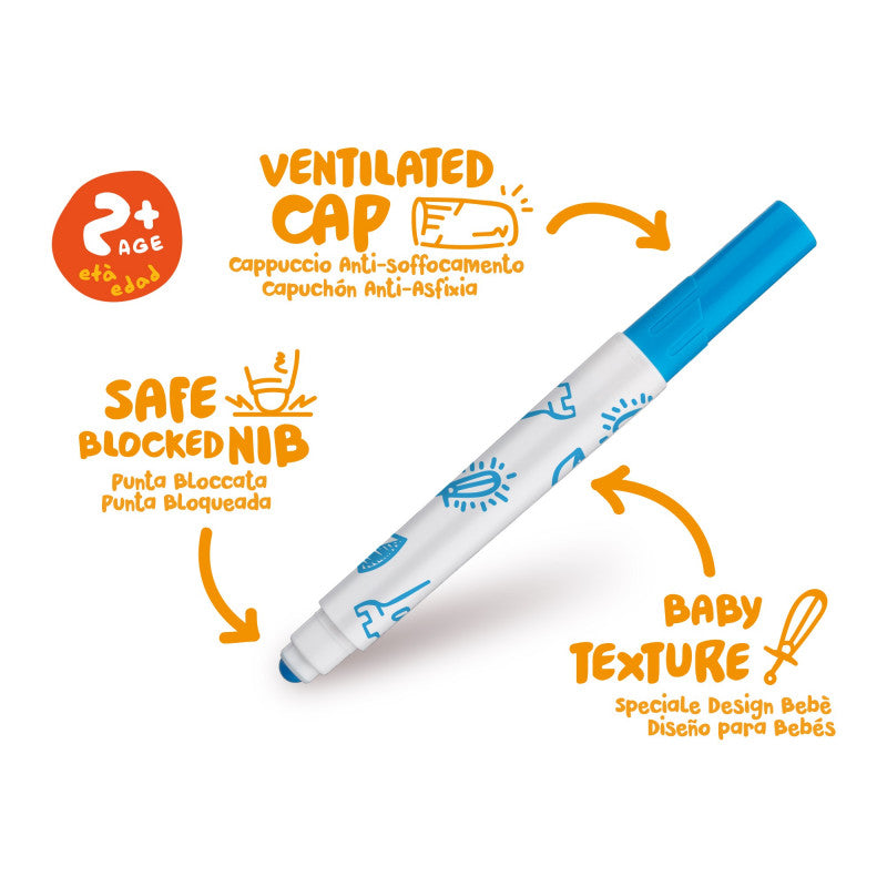 Carioca Baby Markers-Set Of 6                       "